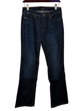 Talbots Petite Bootcut Jeans 6P Dark Wash Curvy Stretch Mid Rise Classic